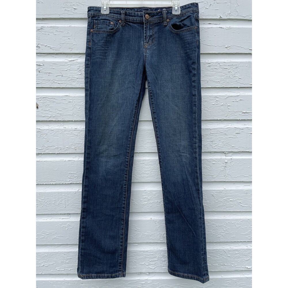 Seven7 Jeans Womens 32x33 Blue Denim Flare Low Rise Stretch Y2K - Picture 2 of 5